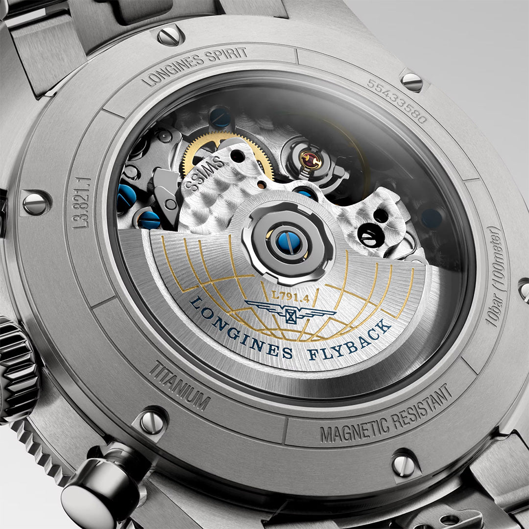 Watch in titanium Spirit Flyback Titanium Longines