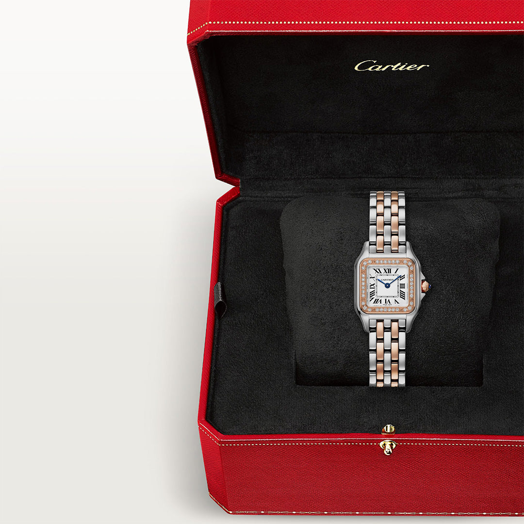 Watch in steel and rose gold Panthère de Cartier Cartier