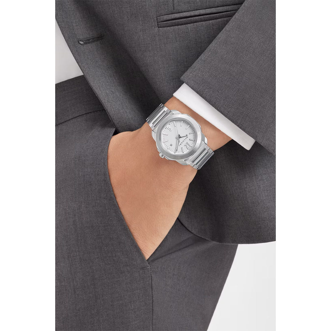 Orologio in acciaio Octo Roma Bulgari