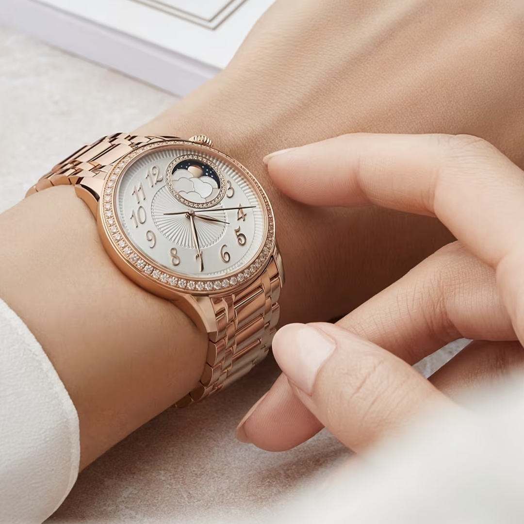 Watch in rose gold Égérie Moon Phase Vacheron constantin