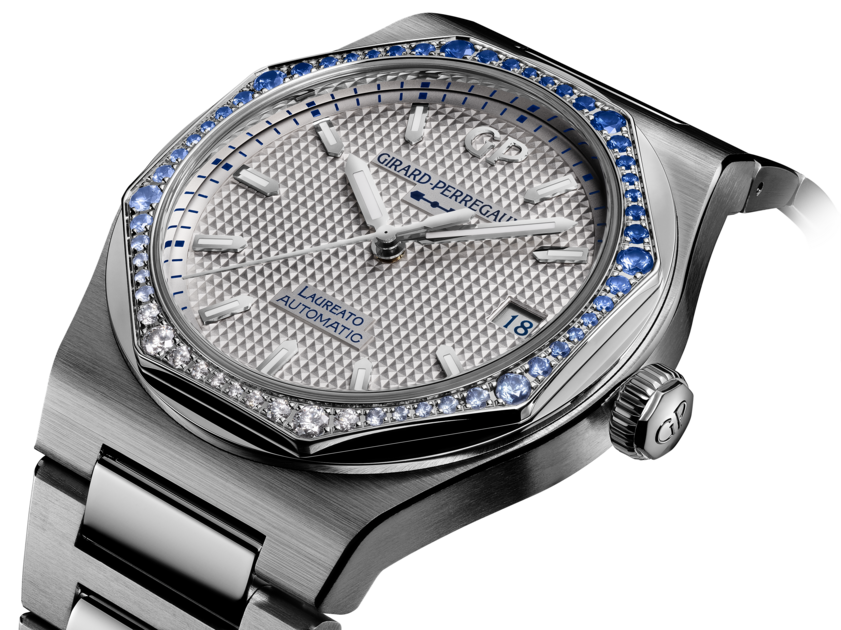 Watch in steel Laureato Girard perregaux