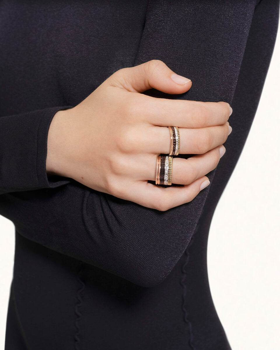 Ring in white, yellow, and rose gold Quatre Classique Ring Boucheron
