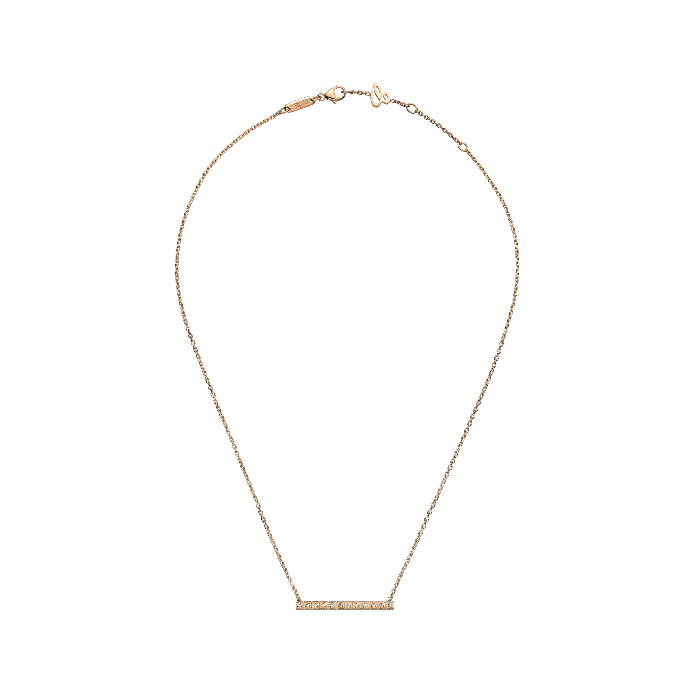 Gioiello in rose gold Ice Cube Necklace Chopard