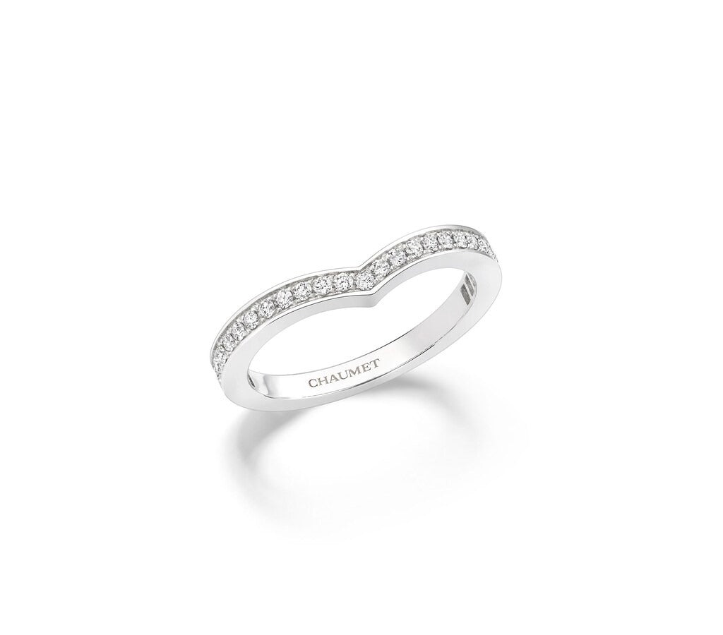 Ring in platinum Joséphine Aigrette Wedding Band Chaumet
