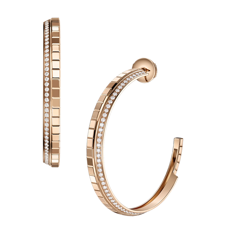 Gioiello in oro rosa Orecchini Ice Cube Chopard