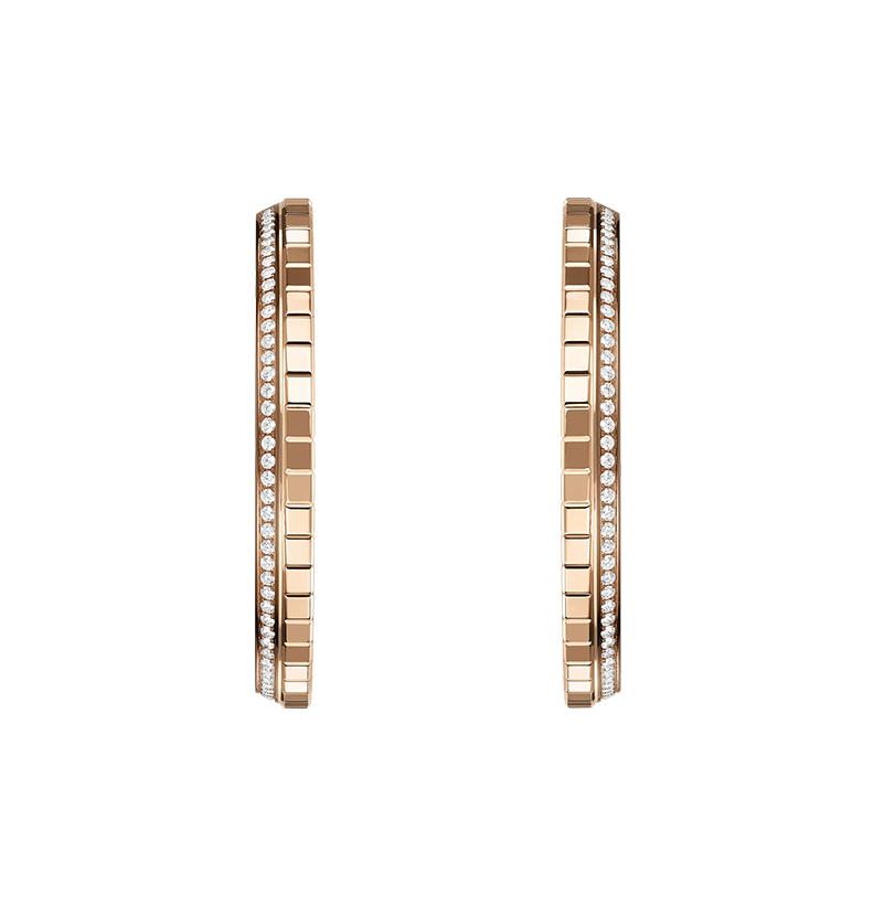 Gioiello in oro rosa Orecchini Ice Cube Chopard