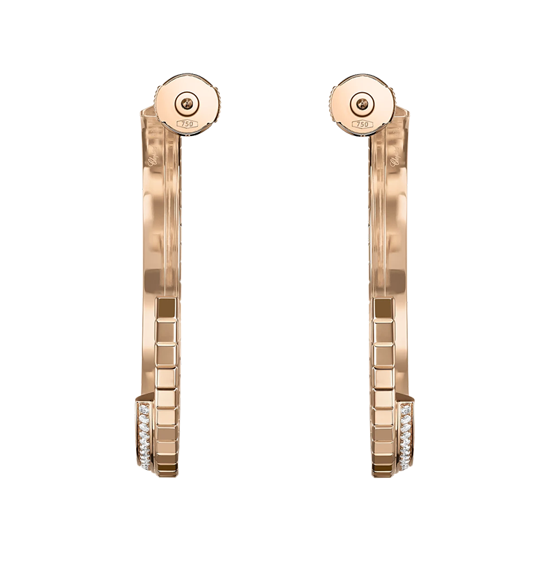 Gioiello in oro rosa Orecchini Ice Cube Chopard
