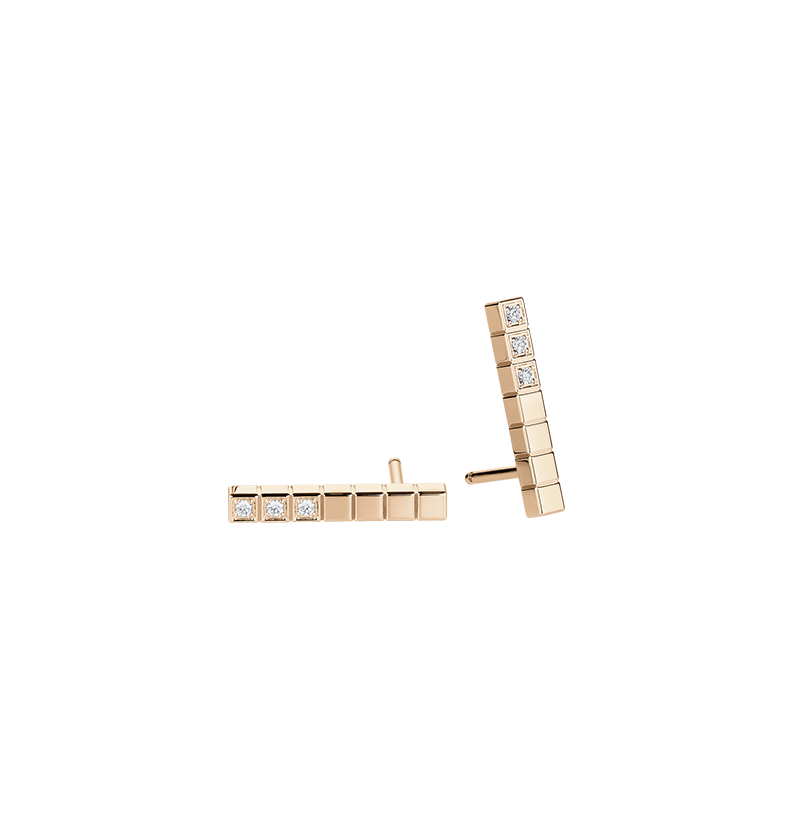 Earrings in rose gold Ice Cube Earrings Chopard