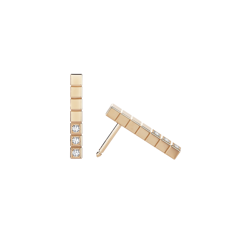 Gioiello in oro rosa Orecchini Ice Cube Chopard