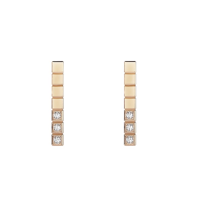 Earrings in rose gold Ice Cube Earrings Chopard