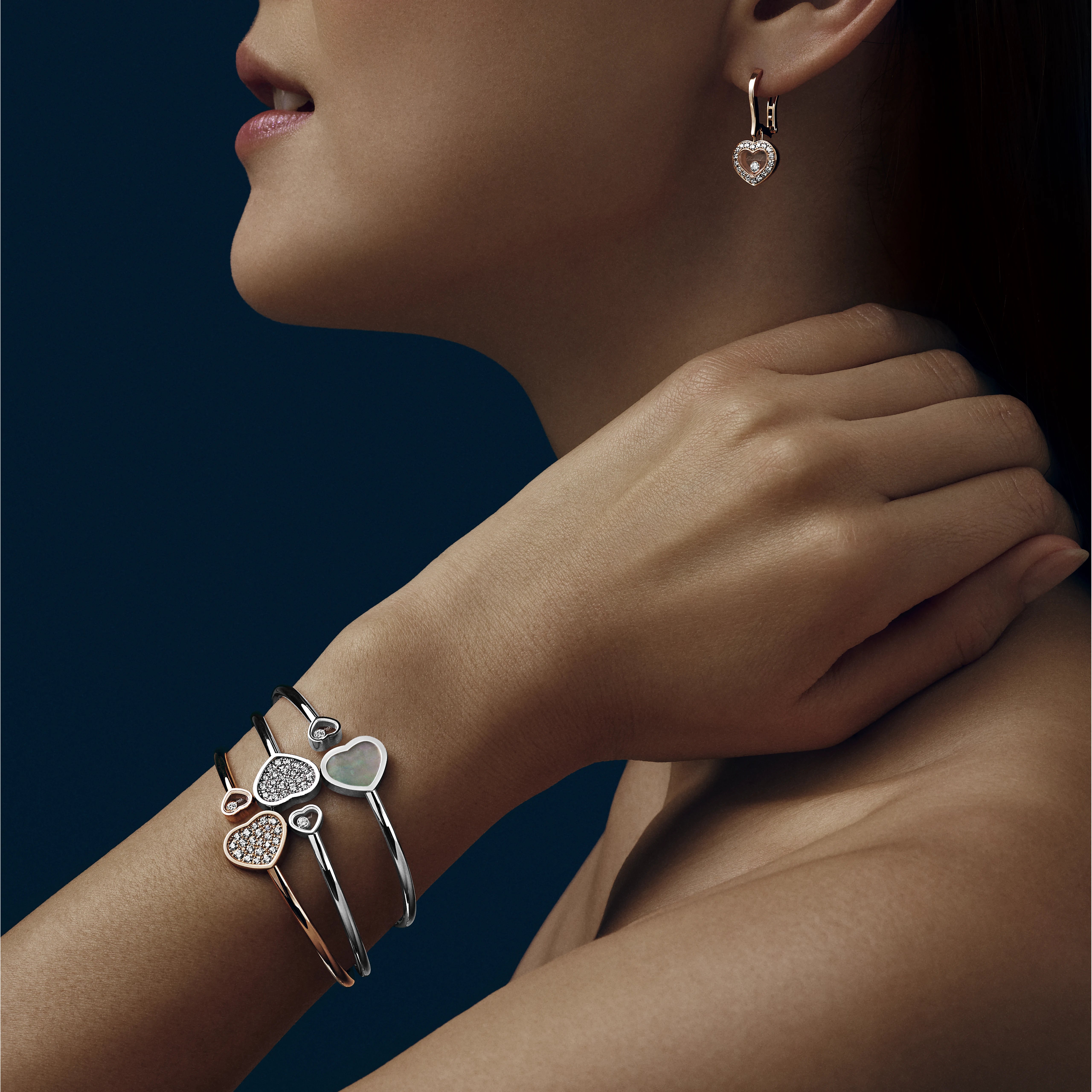 Earrings in rose gold Happy Diamonds Earrings Chopard