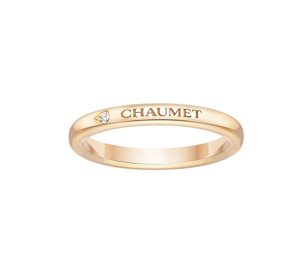 Ring in rose gold Les Éternelles de Chaumet Wedding Band Chaumet