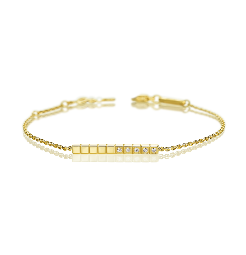 Bracelet in yellow gold Ice Cube Bracelet Chopard