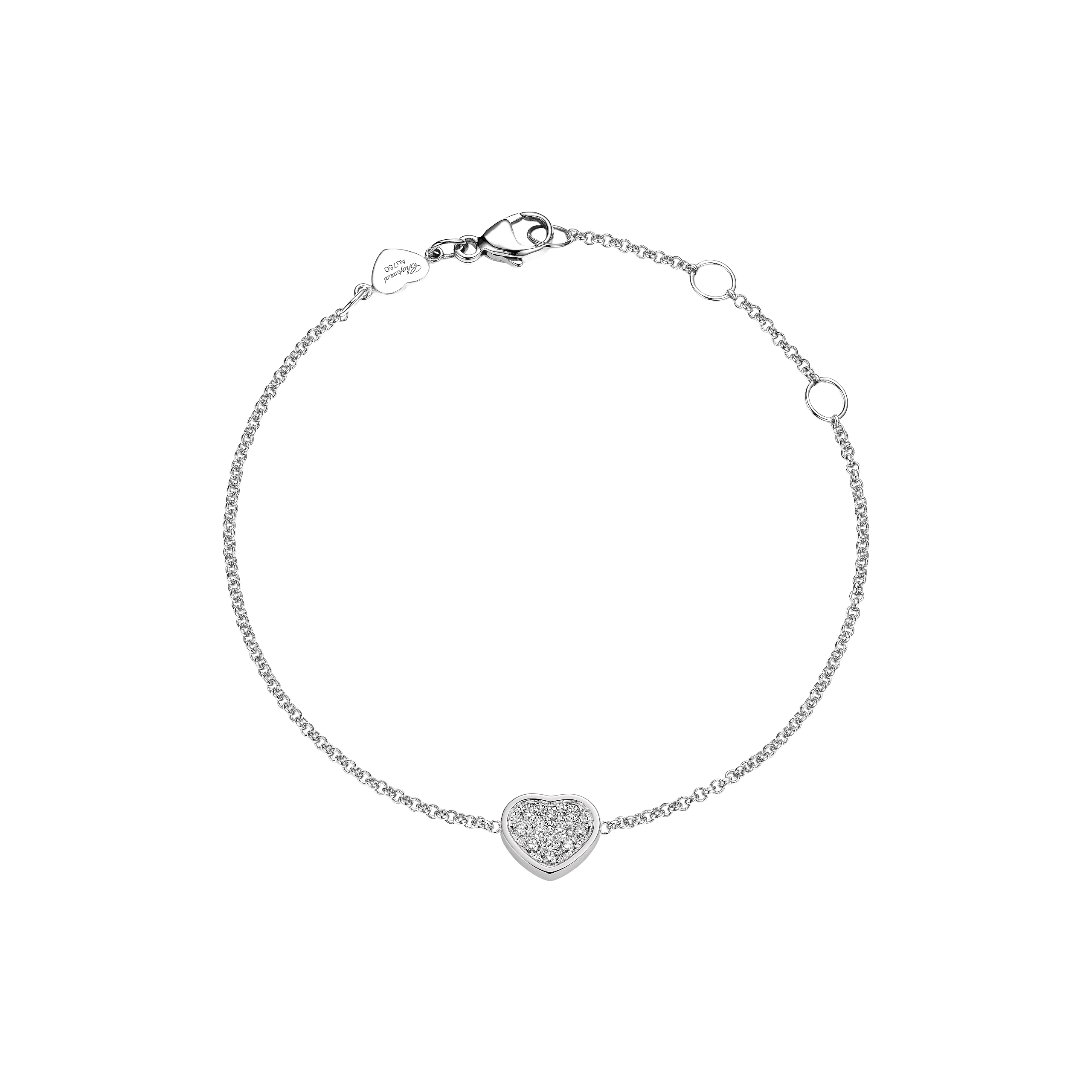 Gioiello in oro bianco Bracciale My Happy Hearts Chopard