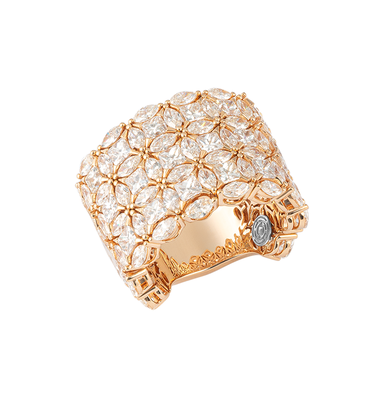 Diade rose gold Ring with diamonds