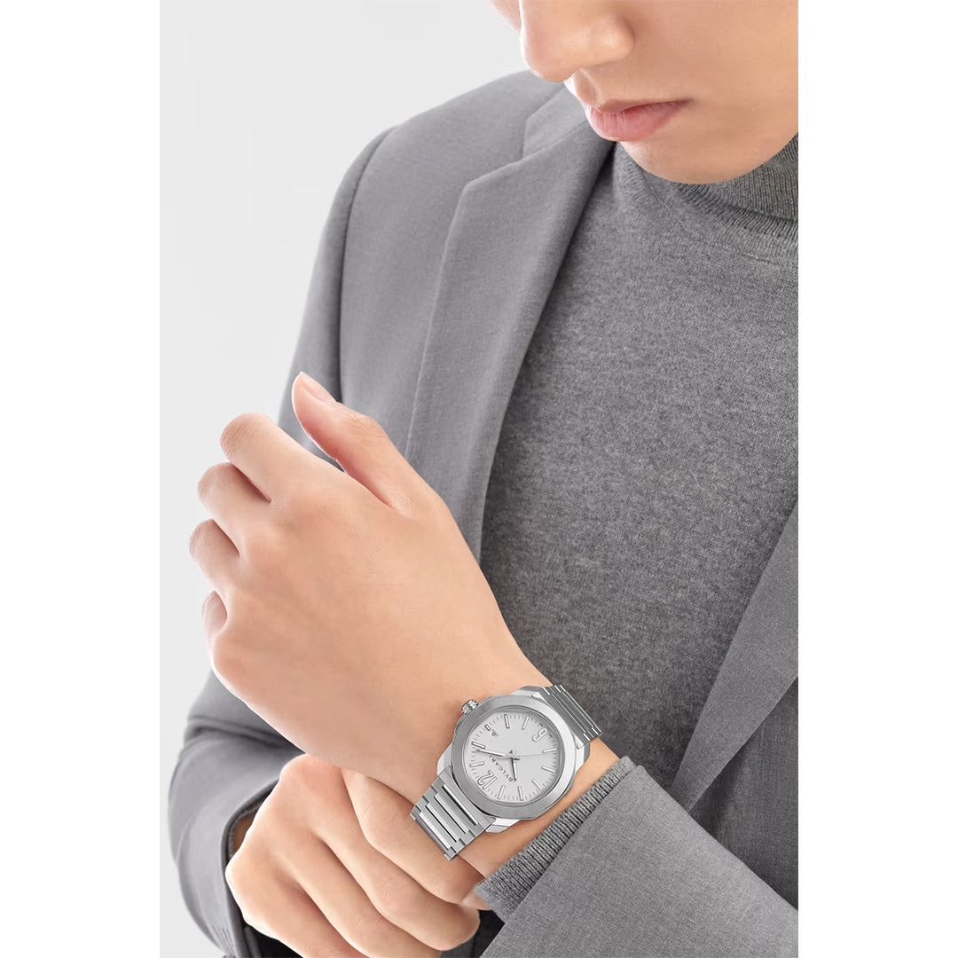 Orologio in acciaio Octo Roma Bulgari