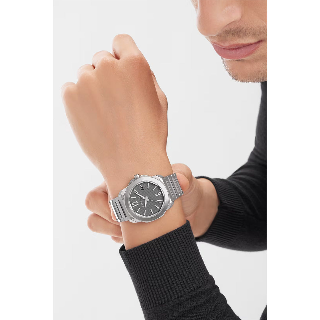 Orologio in acciaio Octo Roma Bulgari