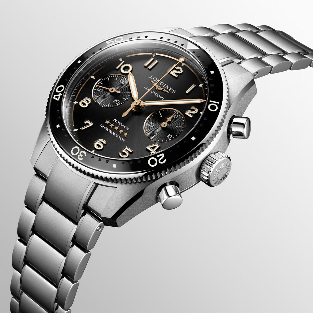Orologio in acciaio Spirit Flyback Longines
