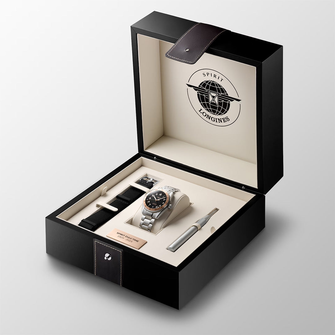 Orologio in acciaio Spirit Zulu Time 1925 Longines
