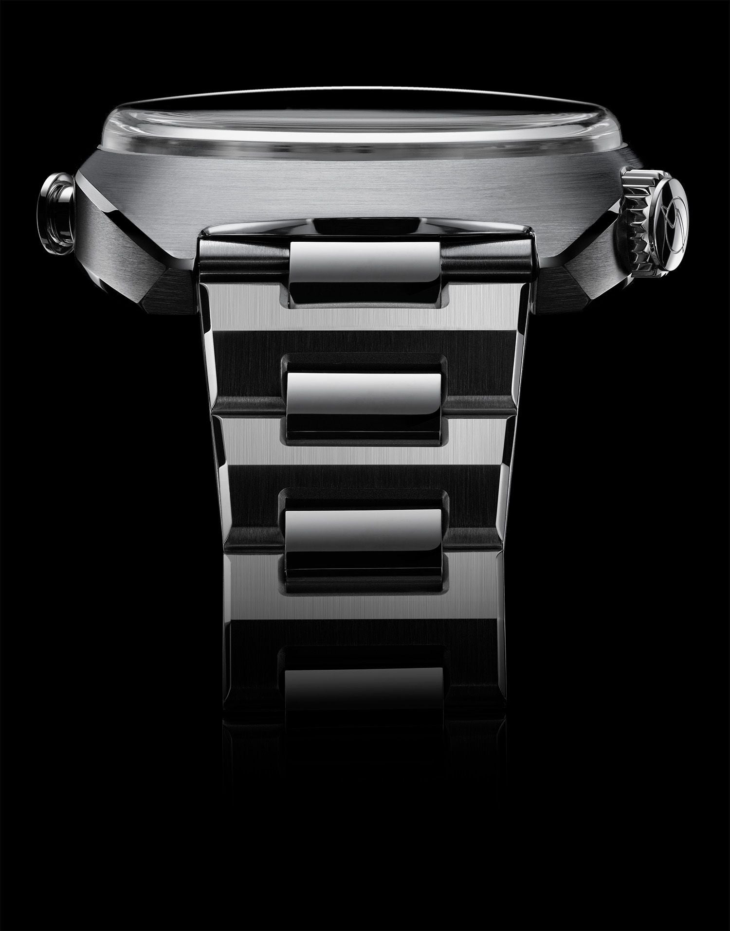 Watch in steel 1969 Sunray Chronograph Singer