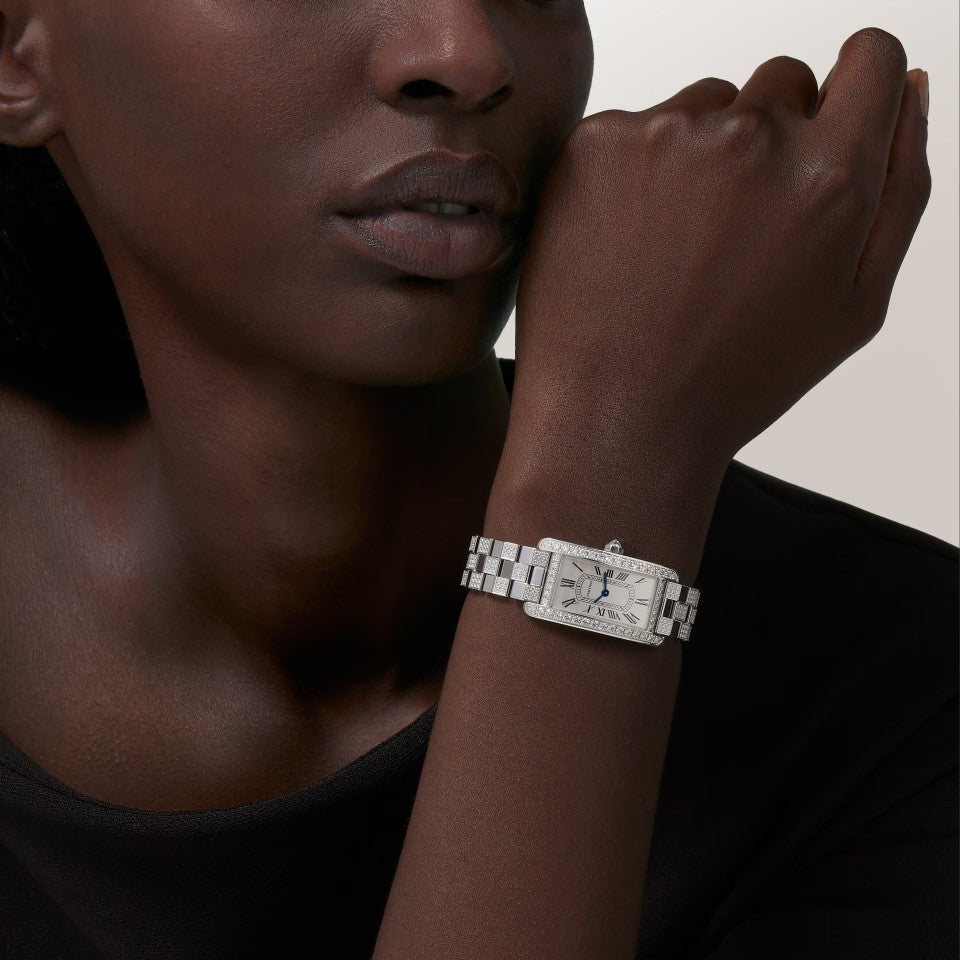 Watch in white gold Tank Américaine Cartier