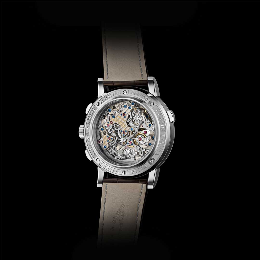 Watch in platinum Saxonia A lange soehne