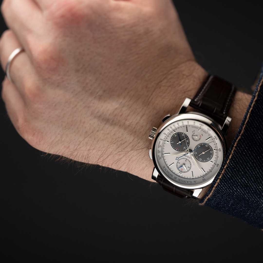 Watch in platinum Saxonia A lange soehne