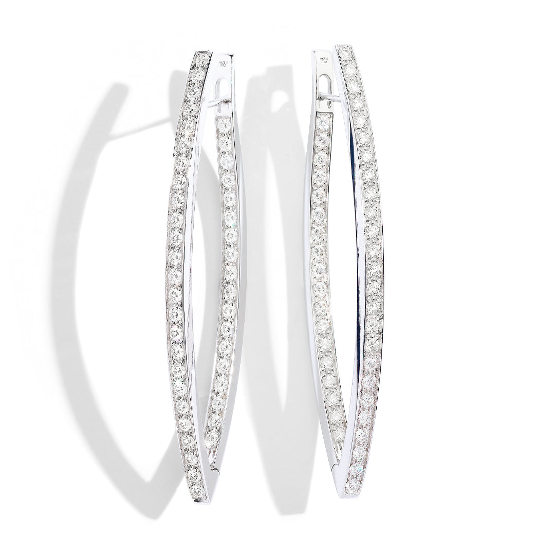 Gioiello in oro bianco Orecchini Lia Palmiero