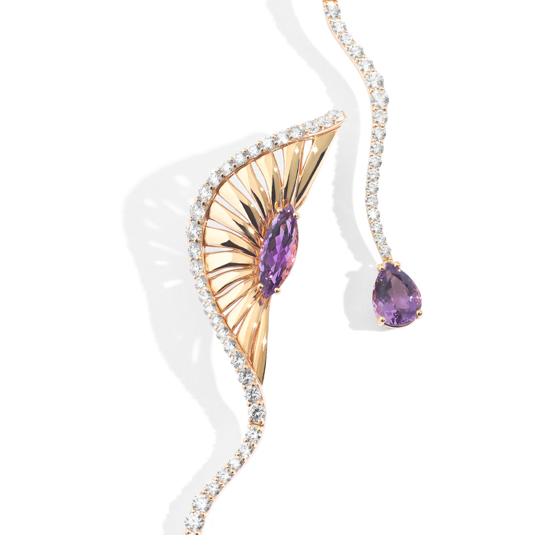 Gioiello in oro rosa Orecchini Mystic Dance Palmiero