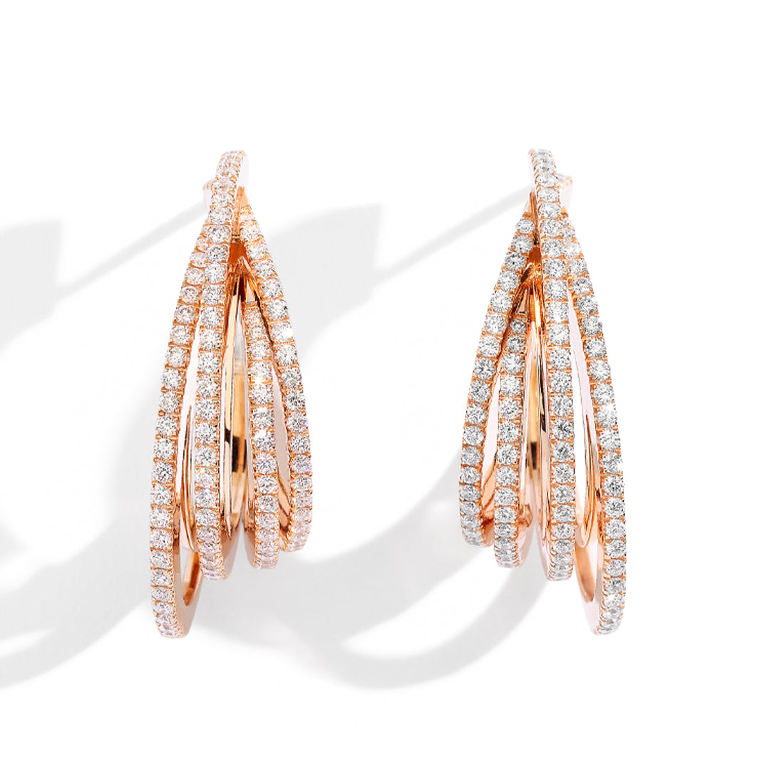 Gioiello in oro rosa Orecchini Aurea Of Dreams Palmiero