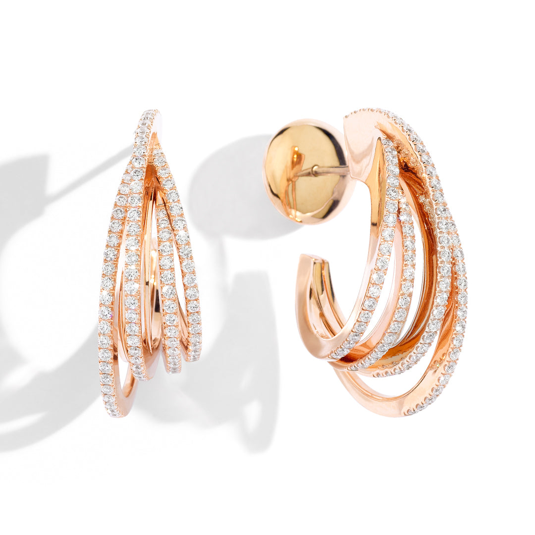 Earrings in rose gold Aurea Of Dreams Earrings Palmiero