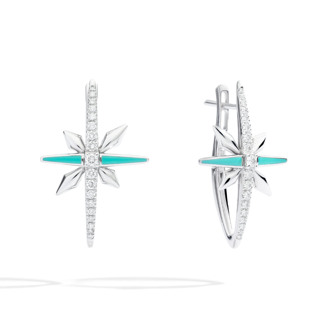 Earrings in white gold Starlight Earrings Palmiero