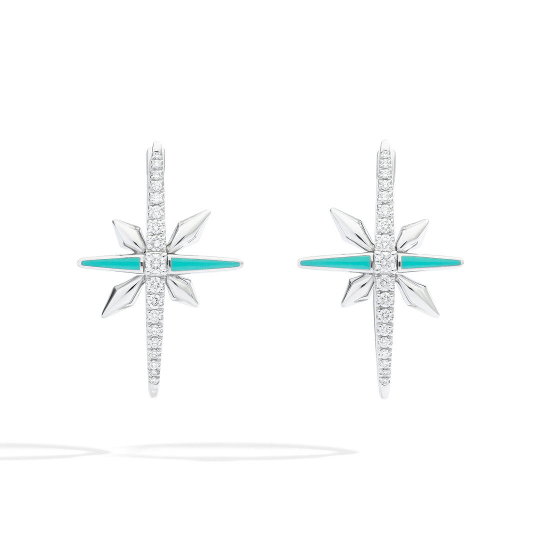 Earrings in white gold Starlight Earrings Palmiero