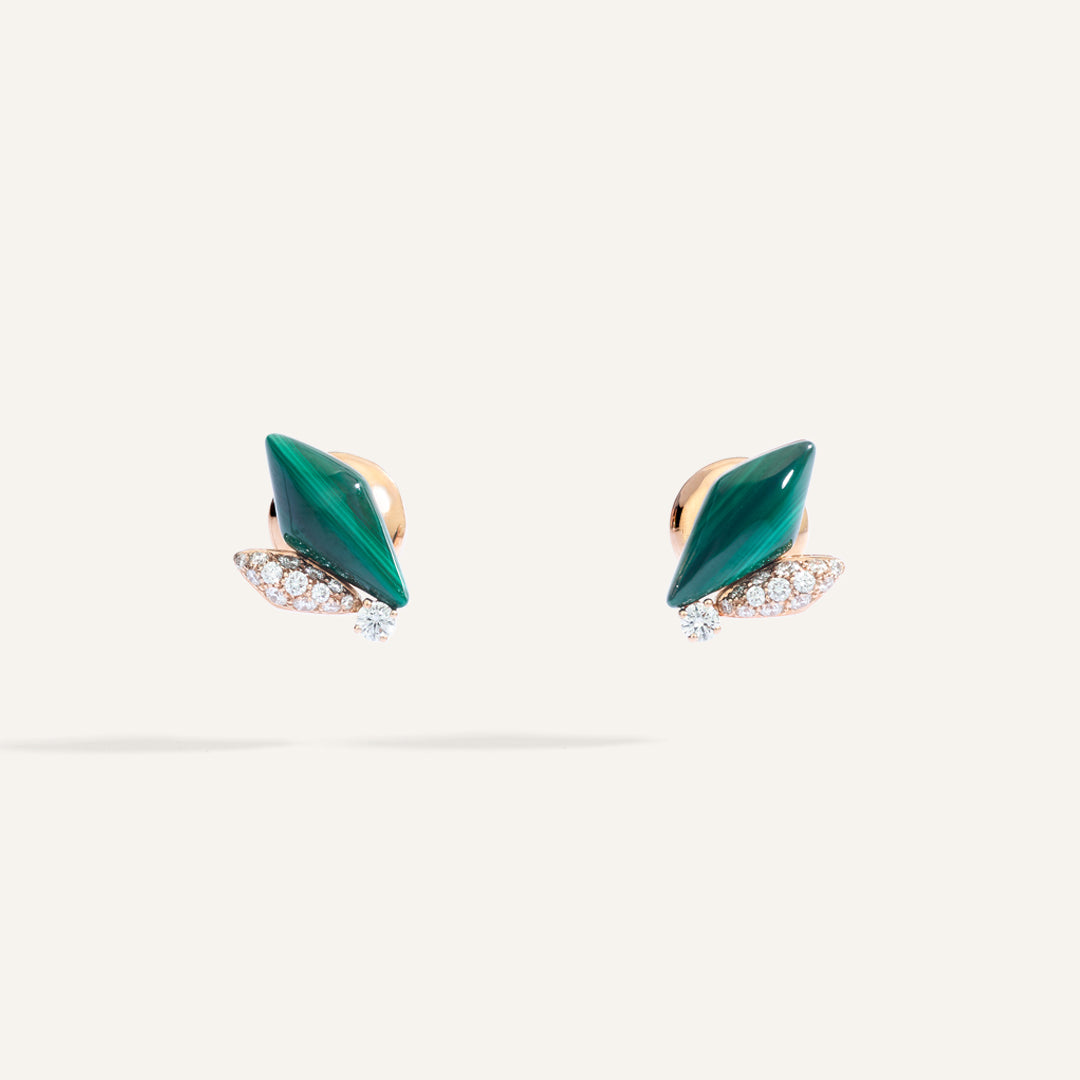 Gioiello in oro rosa Orecchini Déco Palmiero