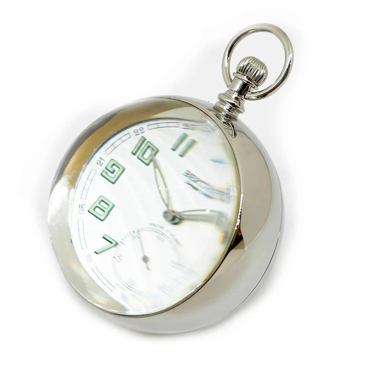 Table clock in palladium Boule KD Bureau Doré Table Clock Berthet