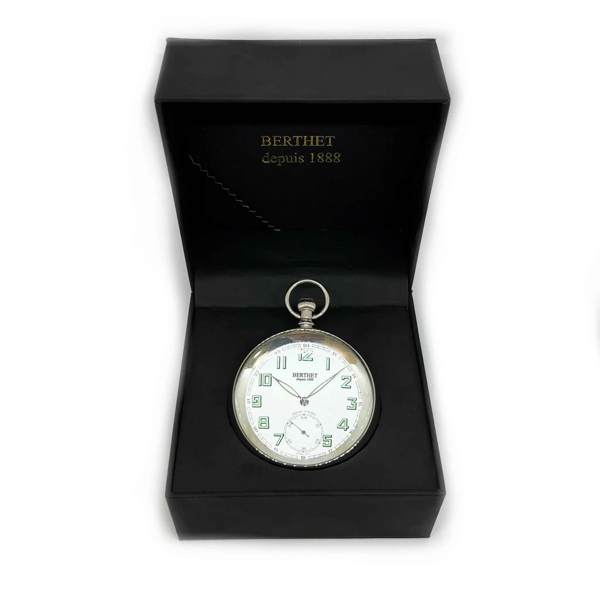 Accessorio in palladio Orologio da Tavolo Boule KD Bureau Doré Berthet