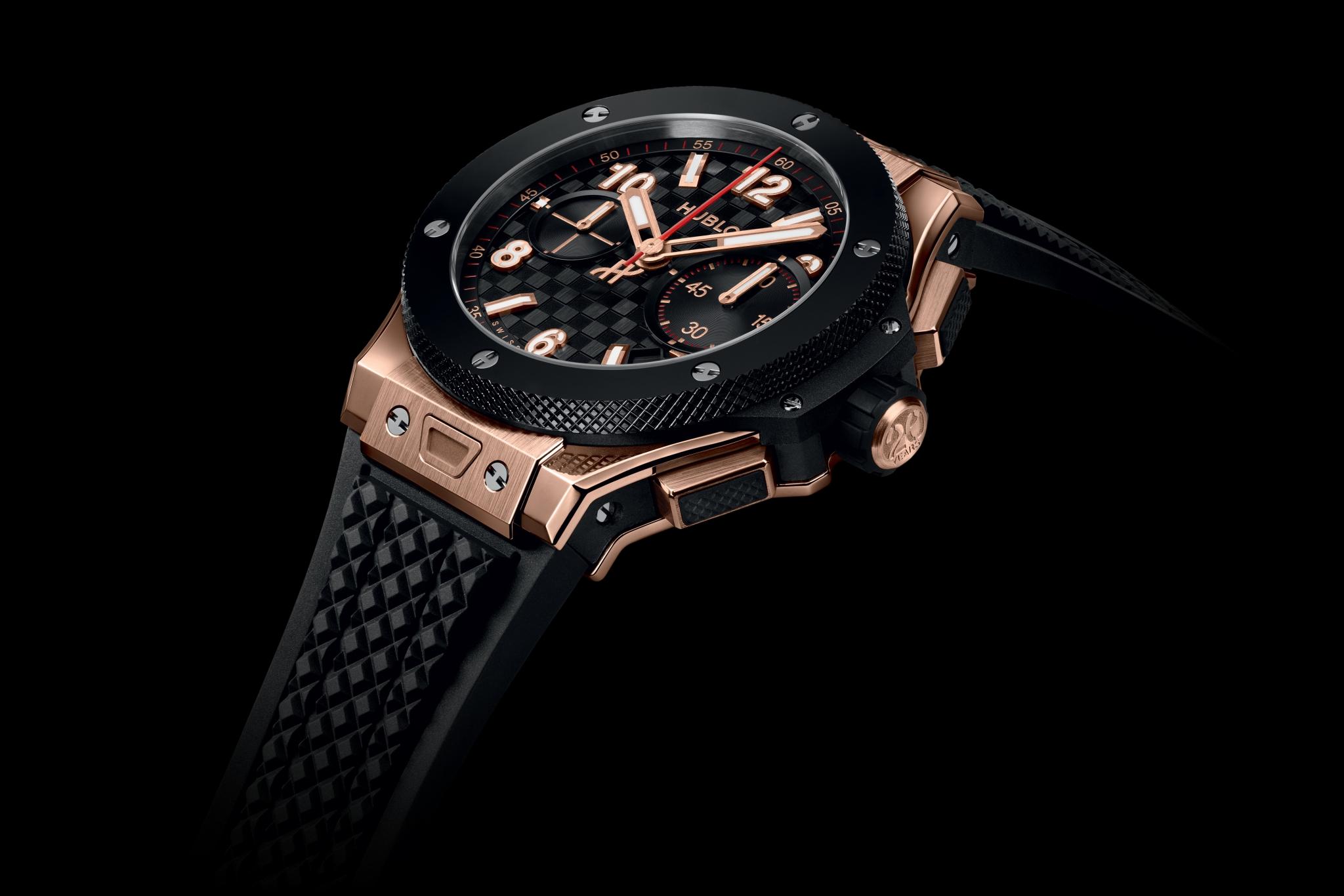 Watch in ceramic and rose gold Big Bang 20th Anniversary King Gold Ceramic Hublot