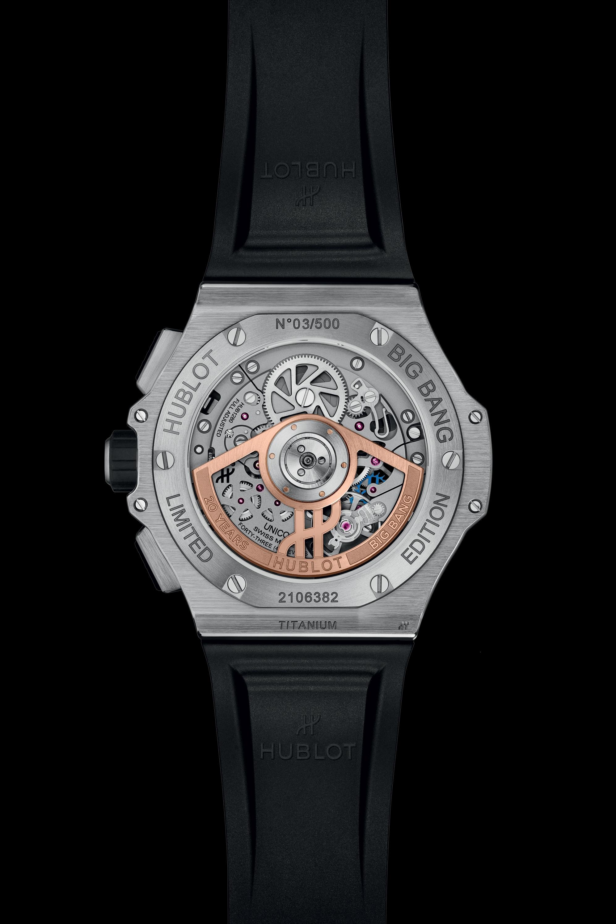 Watch in ceramic and titanium Big Bang 20th Anniversary Titanium Ceramic Hublot