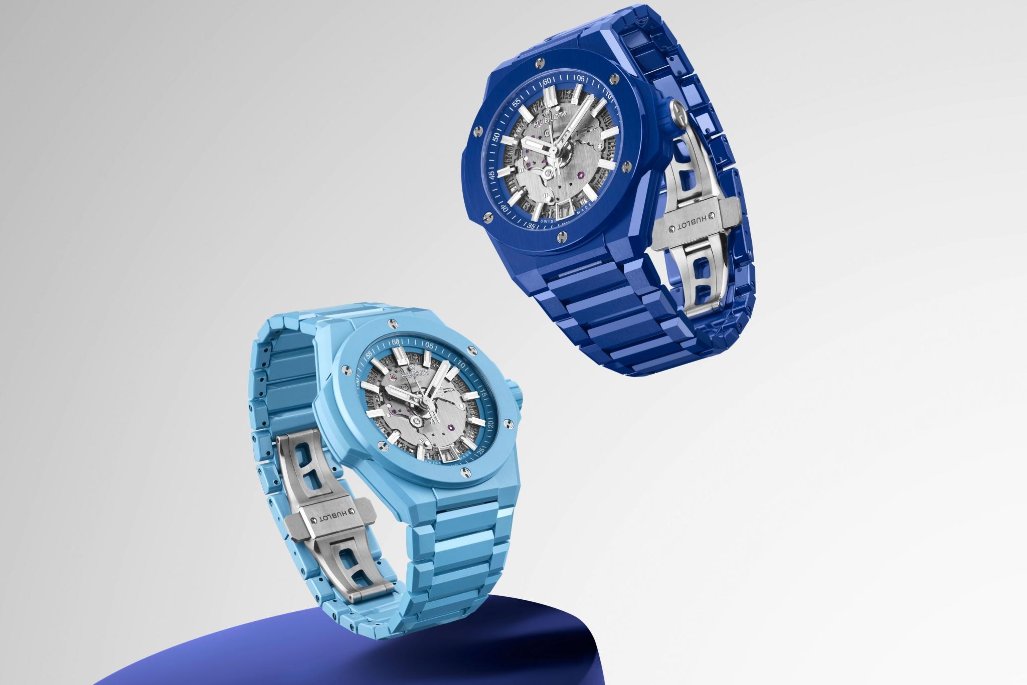 Big Bang Integrated Time Only Sky Blue Ceramic2