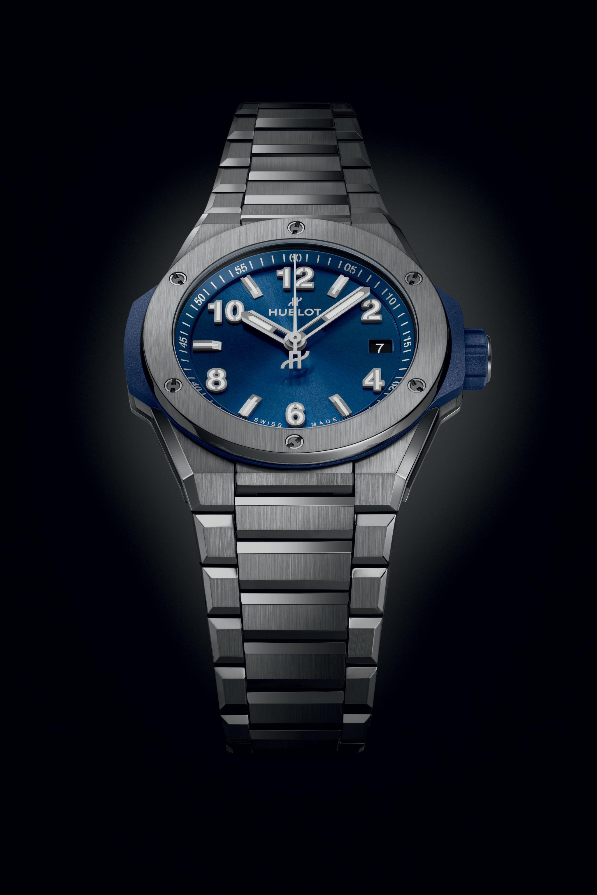 Big Bang Integrated Time Only Titanium Blue3