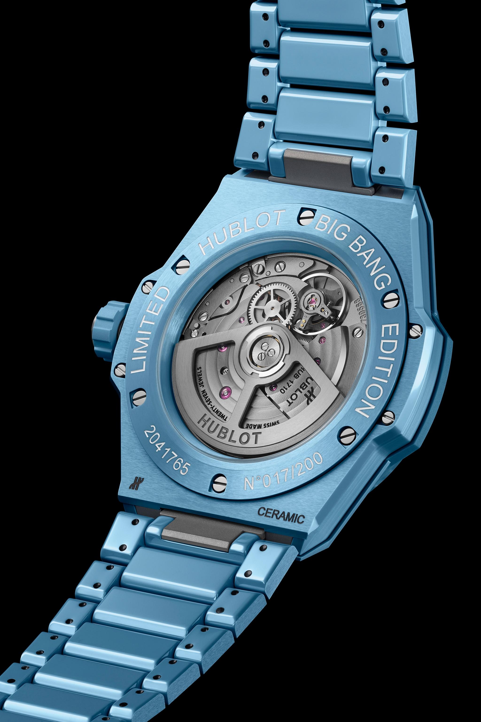 Big Bang Integrated Time Only Sky Blue Ceramic5