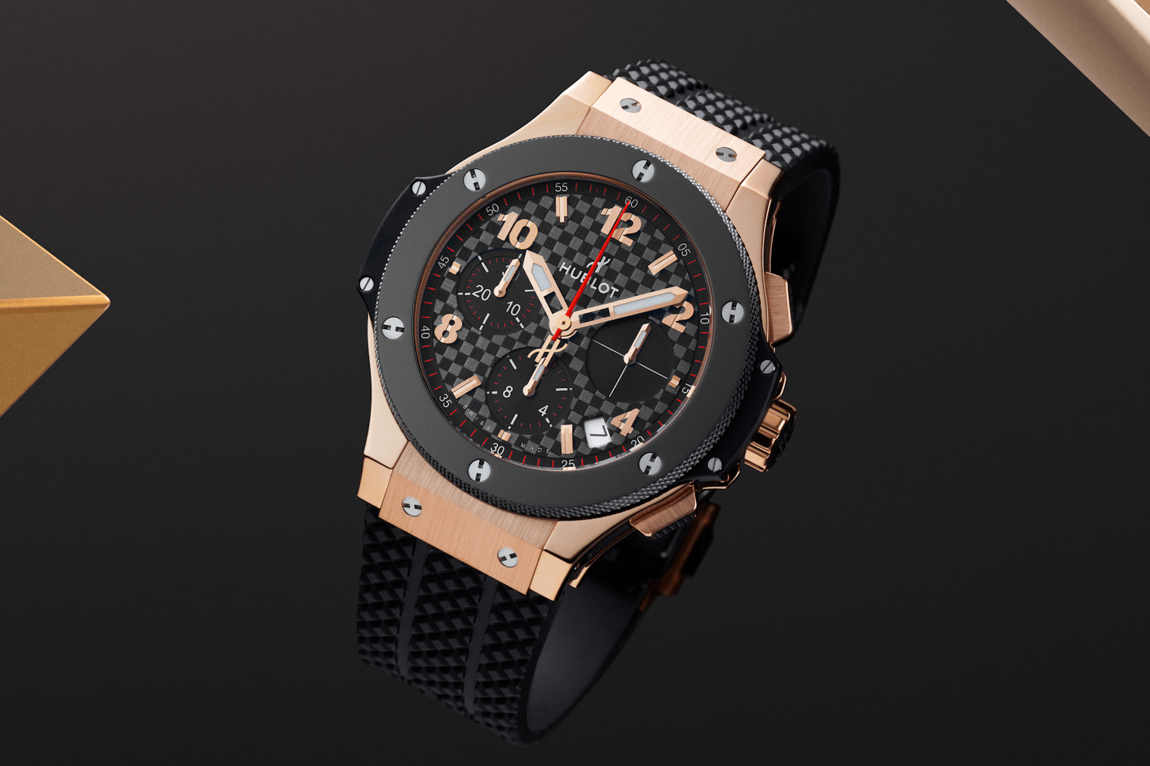 Orologio in oro rosa Big Bang Original Gold Ceramic Hublot