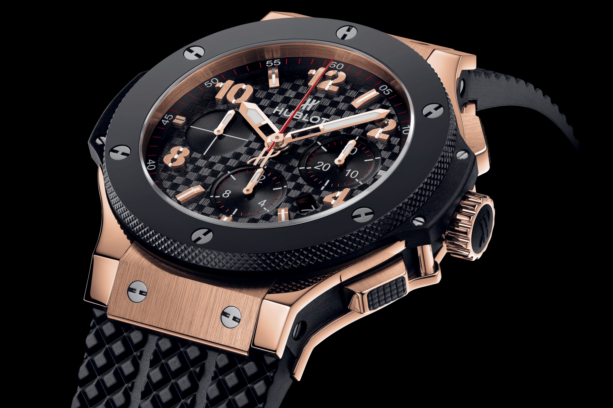 Orologio in oro rosa Big Bang Original Gold Ceramic Hublot