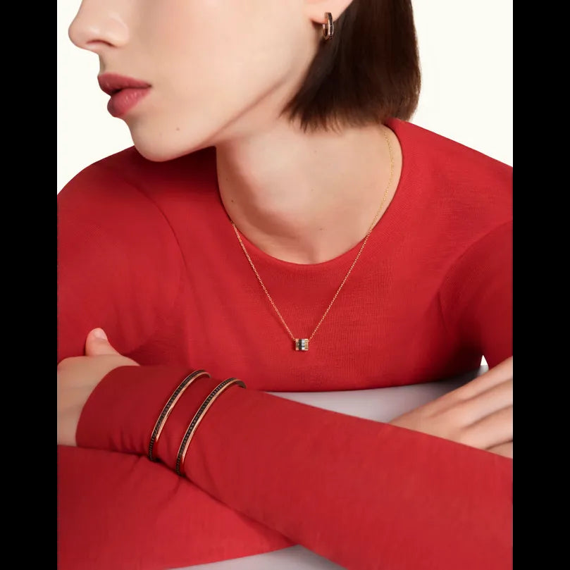 Gioiello in oro giallo e rosa Bracciale Quatre Classique Boucheron