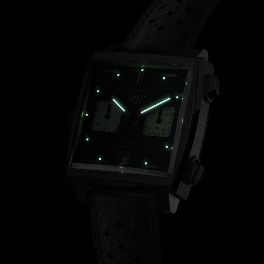 Orologio in acciaio Monaco Chronograph Tag heuer