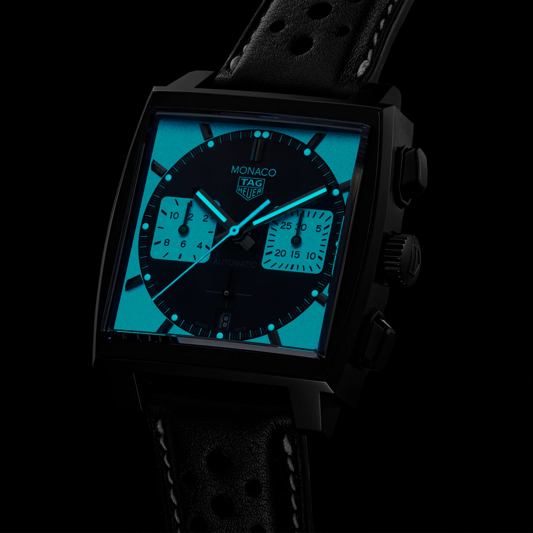 Watch in titanium Monaco Chronograph Night Driver
 Tag heuer