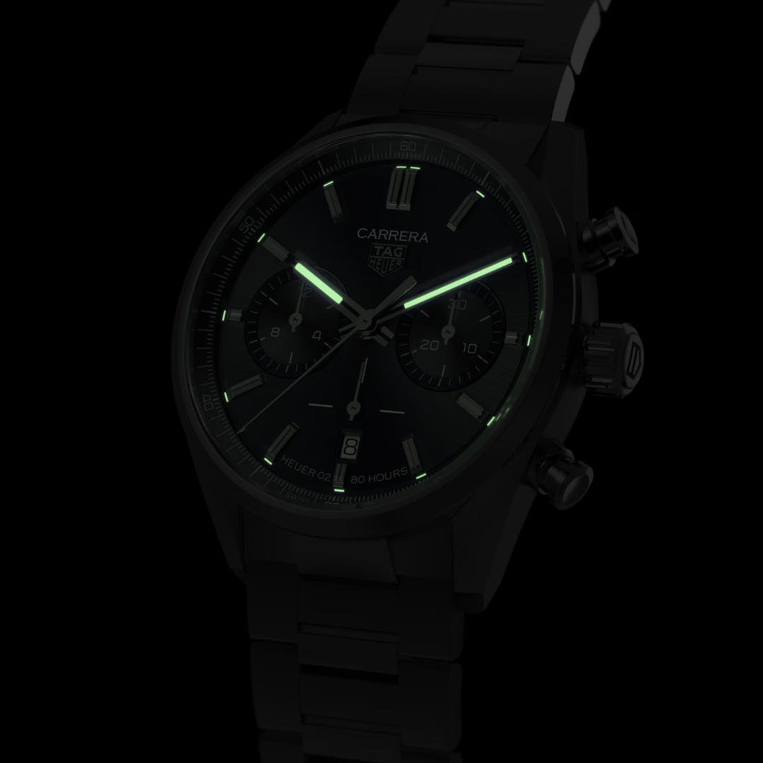 Orologio in acciaio Carrera Chronograph Tag heuer