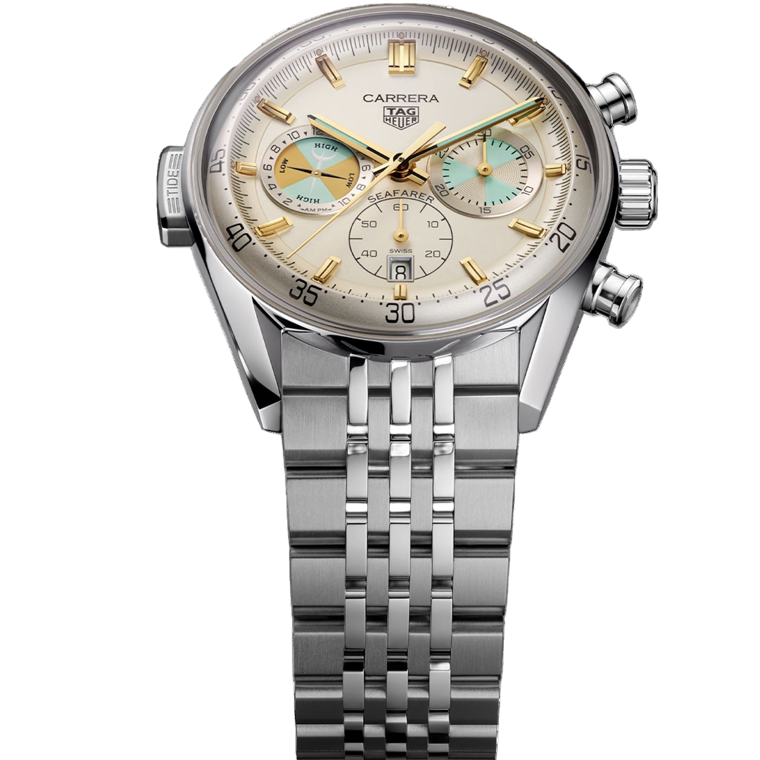 Orologio in acciaio Carrera Chronograph Seafarer Tag heuer