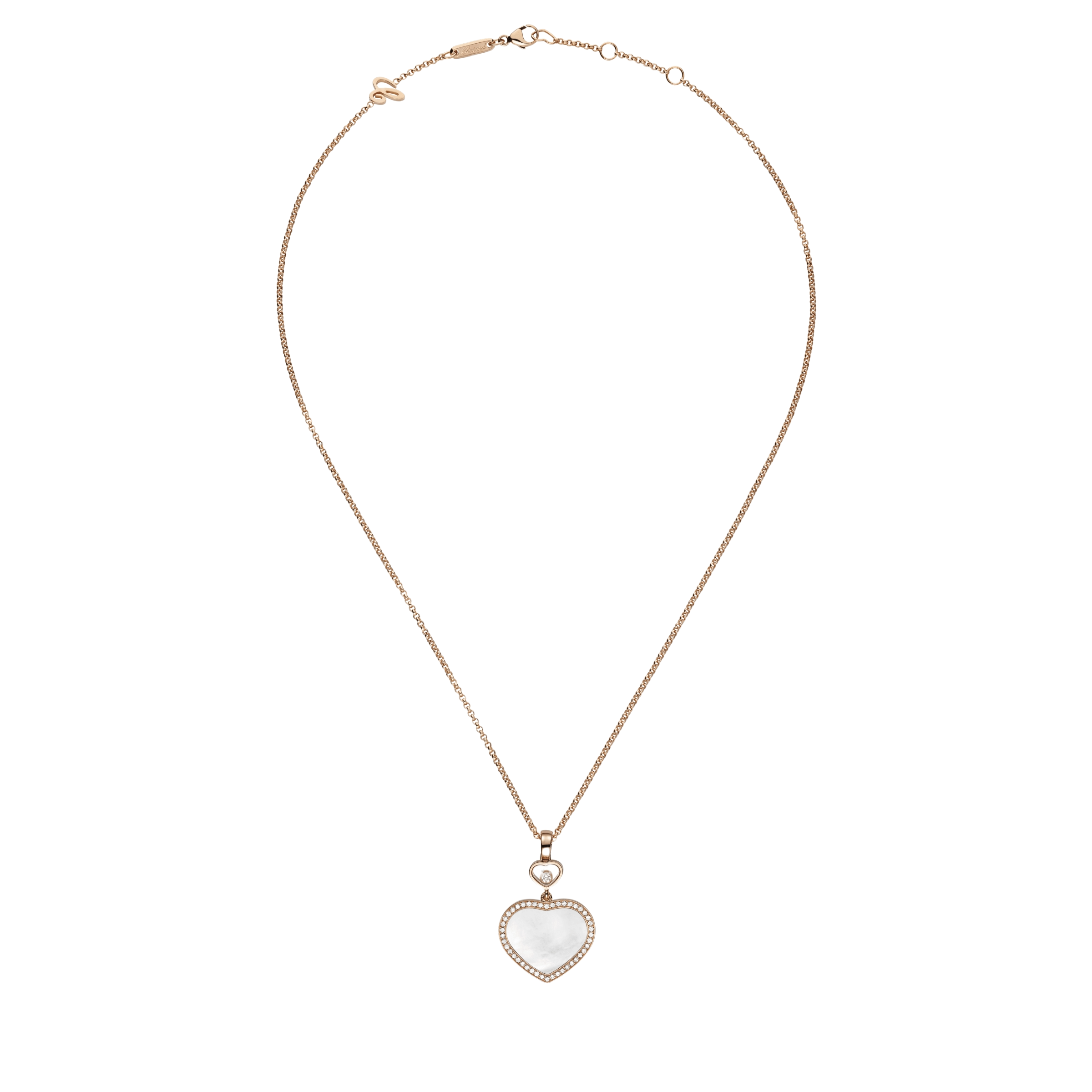 Gioiello in rose gold  My Happy Hearts Necklace Chopard