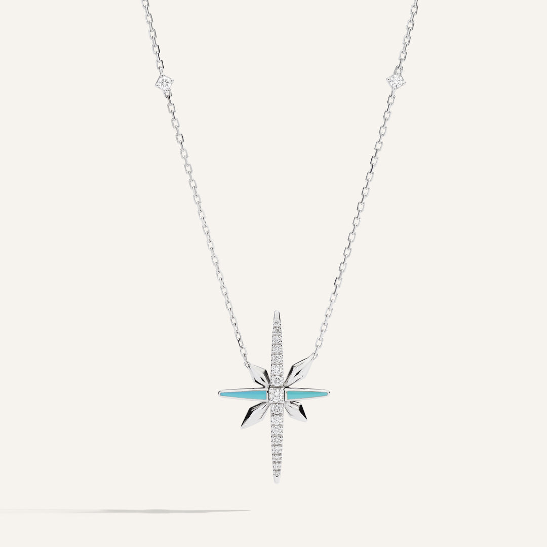 Gioiello in oro bianco Collana Starlight Palmiero